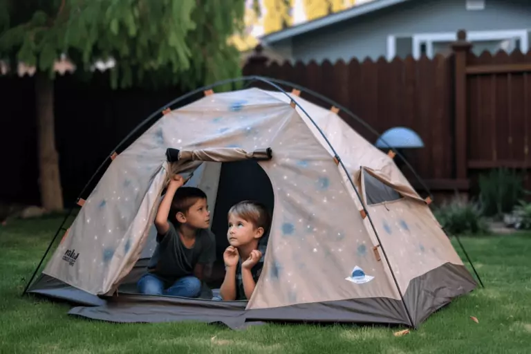 kids camping at home campfire discoveries