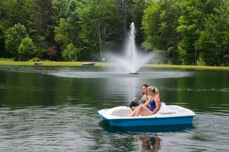 paddle boat at the skyway camping resort
